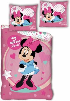 Disney Minnie Mouse Dekbedovertrek 140x200 cm - How do I look - Polyester