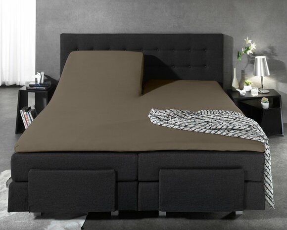 Splittopper 160x220 Jersey Taupe