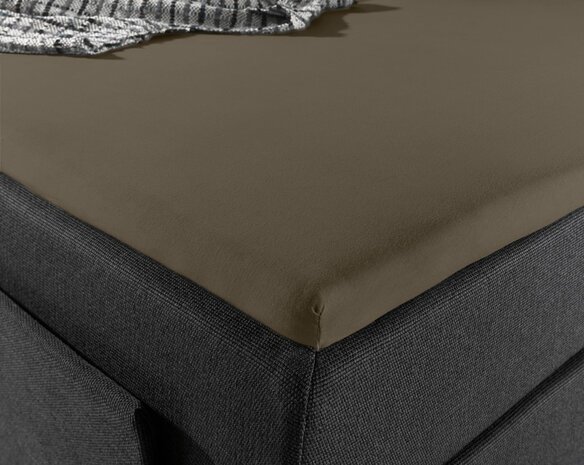 Splittopper 160x220 Jersey Taupe